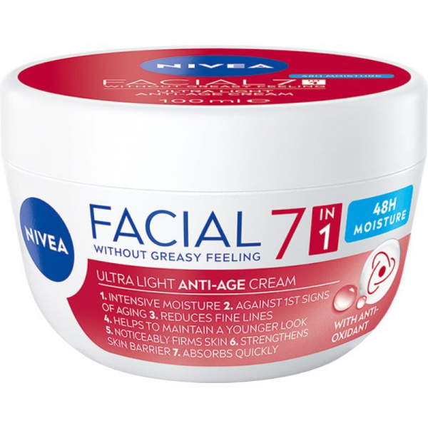 KRÉM NIVEA FACIAL PROTI VRÁSKAM DENNÝ 100ml KRÉM NIVEA FACIAL PROTI VRÁSKAM DENNÝ 100ml