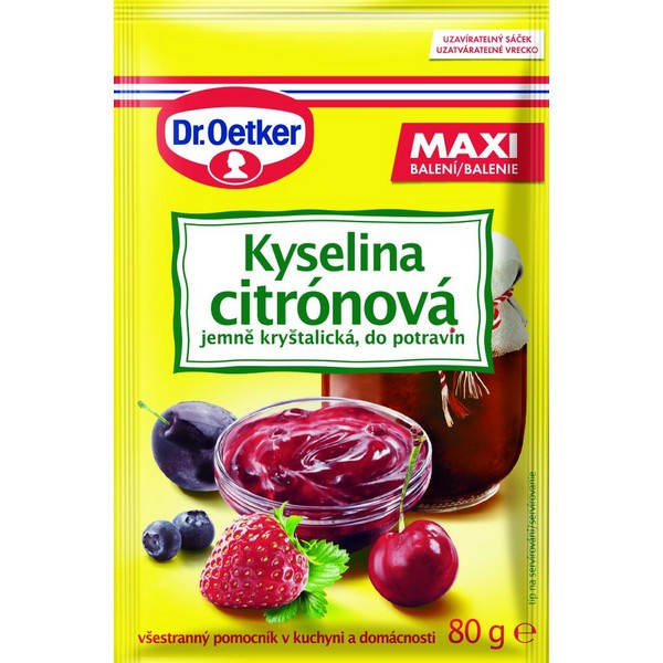 KYSELINA CITRÓNOVÁ 80g OETKER KYSELINA CITRÓNOVÁ 80g OETKER