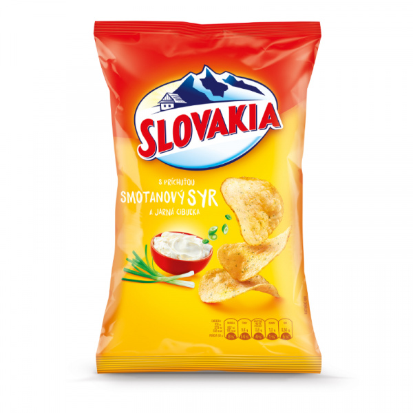 LUPIENKY SLOVAKIA CHIPS SMOTANOVÝ SYR A JARNÁ CIBUĽKA 130g