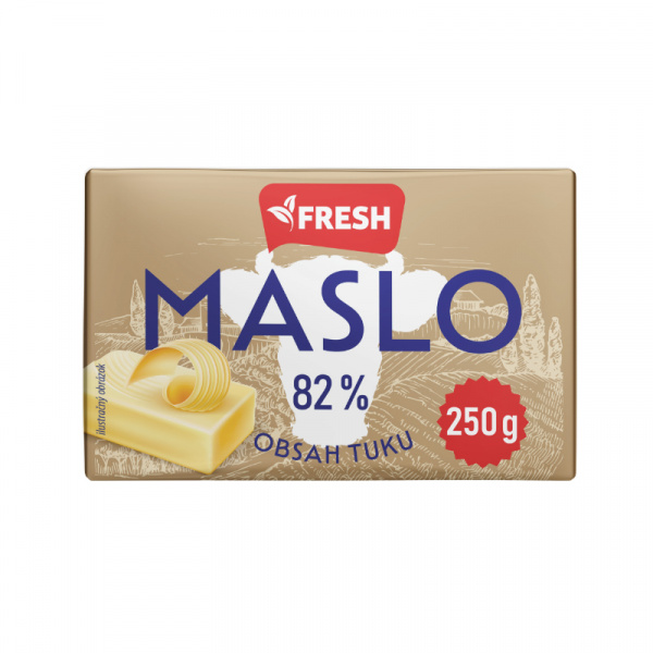 MASLO ČERSTVÉ 82% 250g FRESH