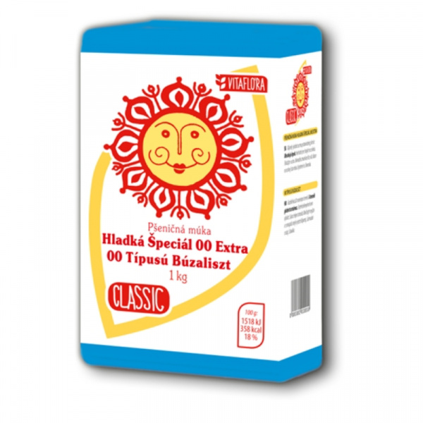 MÚKA HLADKÁ ŠPECIÁL 00 EXTRA 1kg CLASSIC MLYN KOLÁROVO