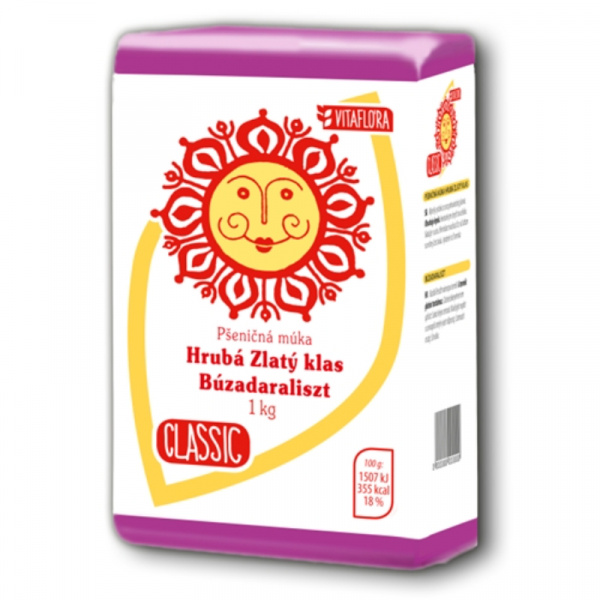 MÚKA HRUBÁ ZLATÝ KLAS 1kg CLASSIC MLYN KOLÁROVO