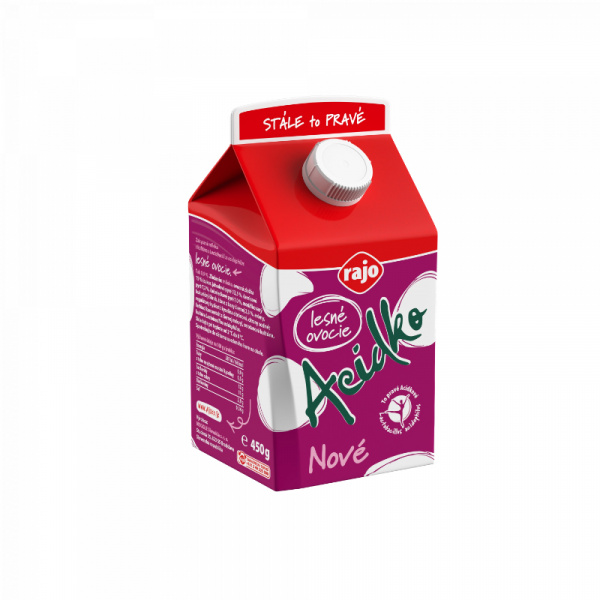 MLIEKO ACIDKO LESNÉ OVOCIE 450g RAJO MLIEKO ACIDKO LESNÉ OVOCIE 450g RAJO