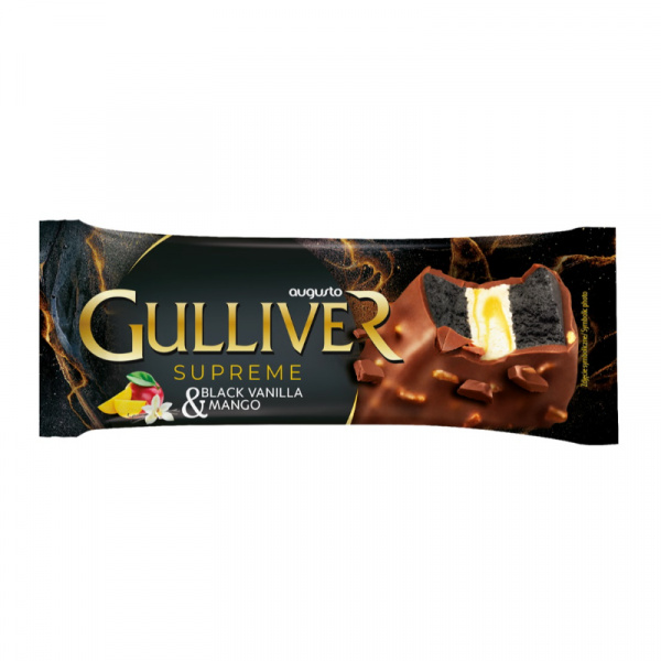 MRAZENÝ NANUK GULLIVER BLACK VANILLA-MANGO 100ml AUGUSTO