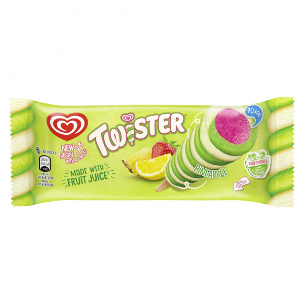 MRAZENÝ NANUK TWISTER PINEAPPLE 80ml ALGIDA