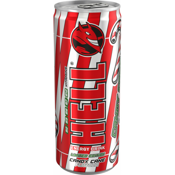 NÁPOJ ENERGETICKÝ HELL CANDY CANE 0.25l PLECH VRATNÝ OBAL