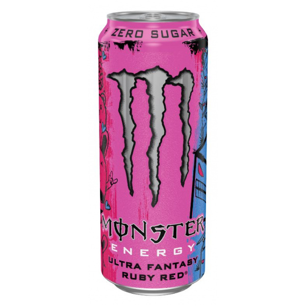NÁPOJ ENERGETICKÝ MONSTER ULTRA RUBY RED 0.5l PLECH VRATNÝ OBAL