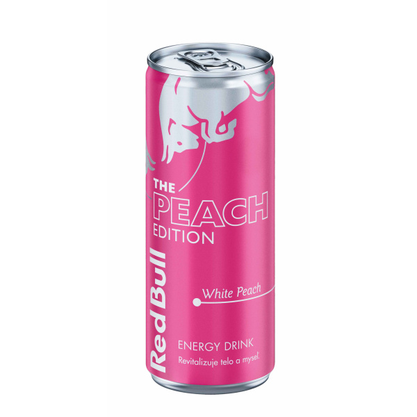 NÁPOJ ENERGETICKÝ RED BULL WHITE PEACH 0,25l PLECH VRATNÝ OBAL