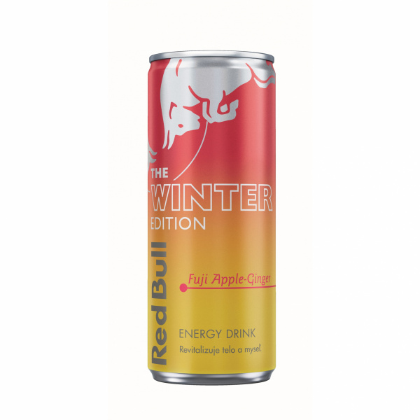 NÁPOJ ENERGETICKÝ RED BULL WINTER EDITION FUJI APPLE GINGER 0.25l PLECH VRATNÝ OBAL NÁPOJ ENERGETICKÝ RED BULL WINTER EDITION FUJI APPLE GINGER 0.25l PLECH VRATNÝ OBAL
