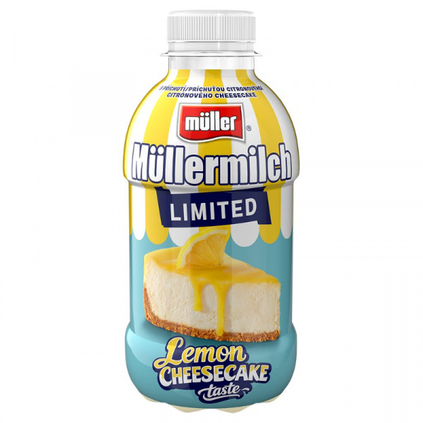 NÁPOJ MLIEČNY MÜLLERMILK LEMON CHEESECAKE 400g MULLER NÁPOJ MLIEČNY MÜLLERMILK LEMON CHEESECAKE 400g MULLER