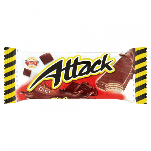 OBLÁTKY ATTACK ČOKOLÁDOVÉ CELOMÁČANÉ 30g SEDITA