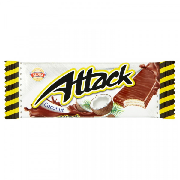 OBLÁTKY ATTACK KOKOSOVÉ CELOMÁČANÉ 30g