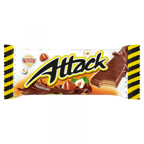 OBLÁTKY ATTACK LIESKOORIEŠKOVÉ CELOMÁČANÉ 30g SEDITA