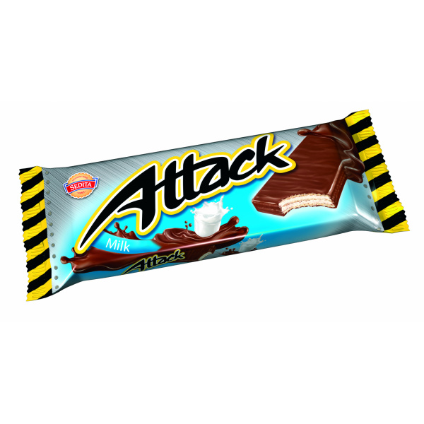OBLÁTKY ATTACK MLIEČNE CELOMÁČANÉ 30g SEDITA