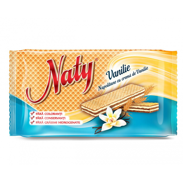 OBLÁTKY NATY S VANILKOVÝM KRÉMOM 160g