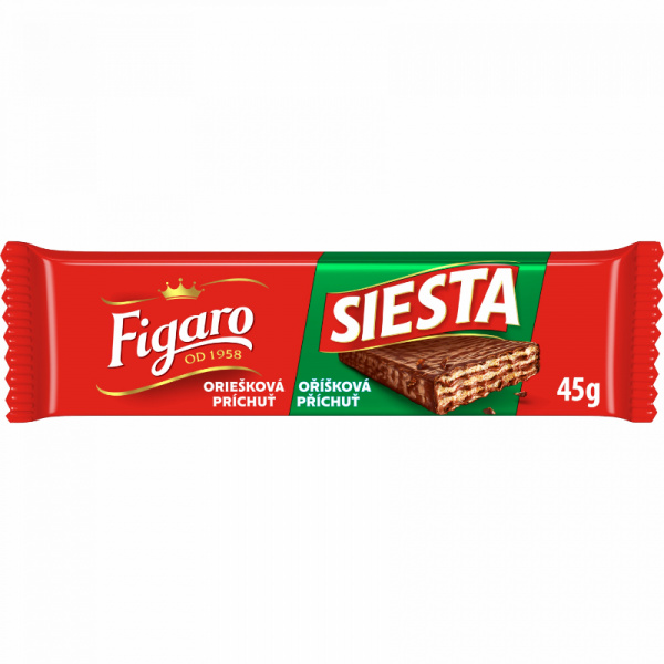 OBLÁTKY SIESTA ORIEŠKOVÁ 45g FIGARO