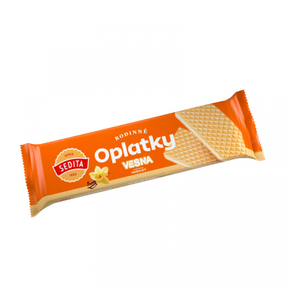 OBLÁTKY VESNA RODINNÉ MLIEČ. NÁPLŇ 130g SEDITA