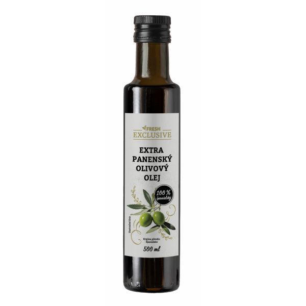 OLEJ OLIVOVÝ EXTRA PANENSKÝ 500ml SKLO FRESH EXCLUSIVE OLEJ OLIVOVÝ EXTRA PANENSKÝ 500ml SKLO FRESH EXCLUSIVE