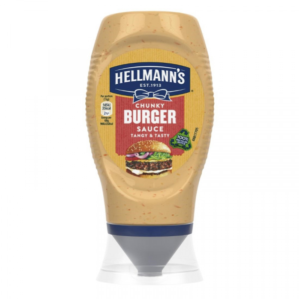 OMÁČKA GRILOVACIA CHUNKY BURGER 250ml HELLMANN´S