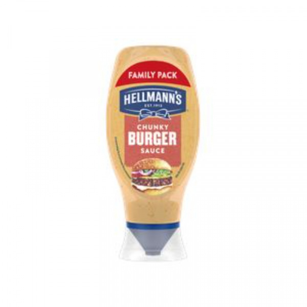 OMÁČKA GRILOVACIA CHUNKY BURGER 430ml HELLMANN´S OMÁČKA GRILOVACIA CHUNKY BURGER 430ml HELLMANN´S