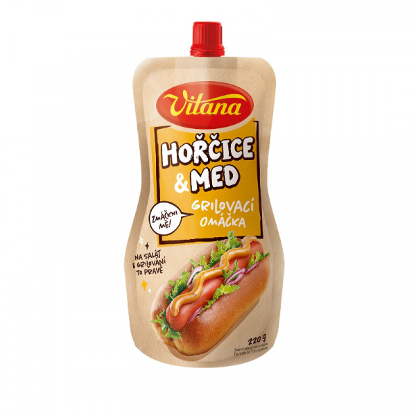 OMÁČKA GRILOVACIA HORČICA & MED 220ml VITANA