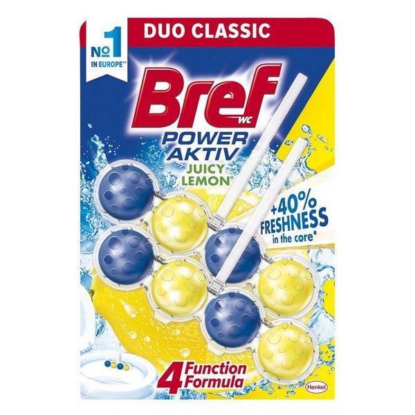 OSVIEŽOVAČ WC BREF POWER AKTIV LEMON 2x50g OSVIEŽOVAČ WC BREF POWER AKTIV LEMON 2x50g