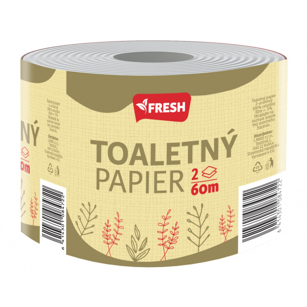 PAPIER TOALETNÝ 60m 2-VRST. FRESH