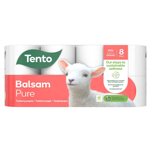 PAPIER TOALETNÝ TENTO BALSAM PURE 8ks 3-VRST.