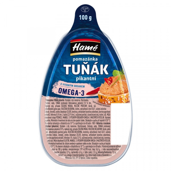 PAŠTÉTA NÁTIERKA TUNIAK PIKANT 100g AL HAMÉ
