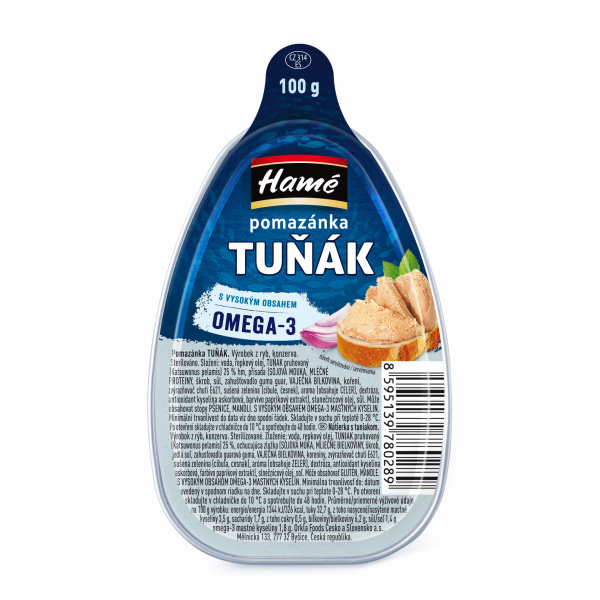PAŠTÉTA NÁTIERKA TUNIAKOVÁ 100g AL HAMÉ