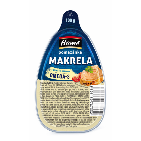 PAŠTÉTA NÁTIERKA Z MAKREL 100g AL HAMÉ