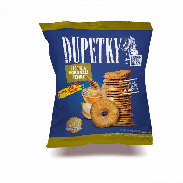 PEČIVO SLANÉ DUPETKY PEČENÉ & HORČICA-MED-CIBUĽA 84g ALKA