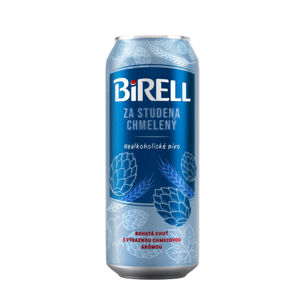 PIVO BIRELL NEALKO ZA STUDENA CHMELENÝ 0.5l PLECH VRATNÝ OBAL