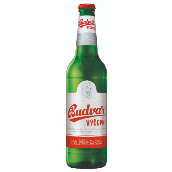 PIVO BUDVAR VÝČAPNÉ SV. 10% 0.5l VRATNÁ FĽAŠA