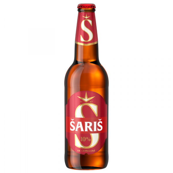 PIVO ŠARIŠ 10% 0.5l VRATNÁ FĽAŠA
