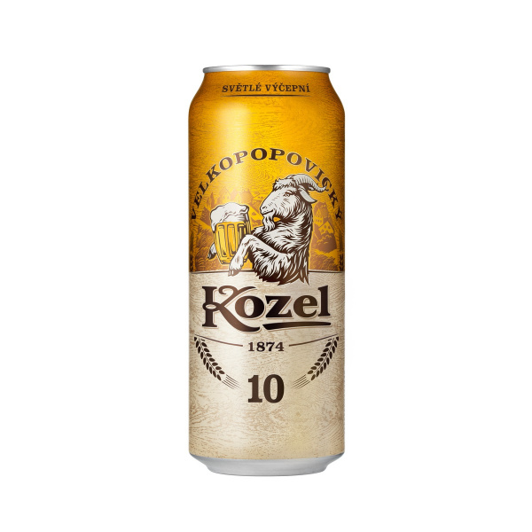 PIVO VEĽKOPOPOVICKÝ KOZEL 10% 0.5l PLECH VRATNÝ OBAL