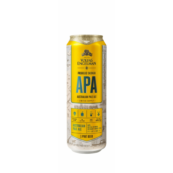 PIVO VOLFAS ENGELMAN AUSTRALIAN PALE ALE 5% 0.568l PLECH VRATNÝ OBAL PIVO VOLFAS ENGELMAN AUSTRALIAN PALE ALE 5% 0.568l PLECH VRATNÝ OBAL