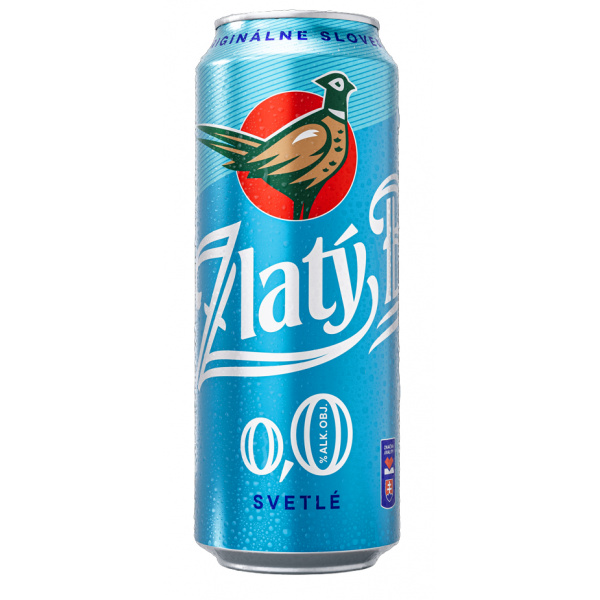 PIVO ZLATÝ BAŽANT 0,0% 0.5l PLECH VRATNÝ OBAL