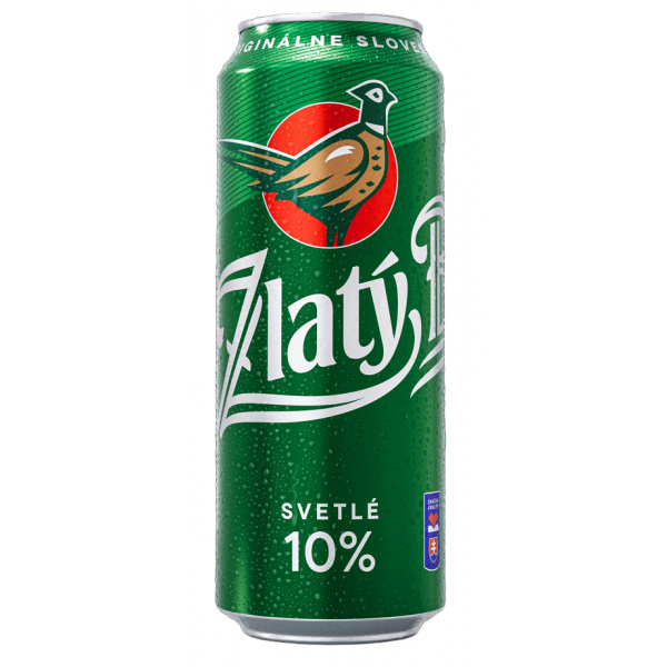 PIVO ZLATÝ BAŽANT 10% 0.5l PLECH VRATNÝ OBAL