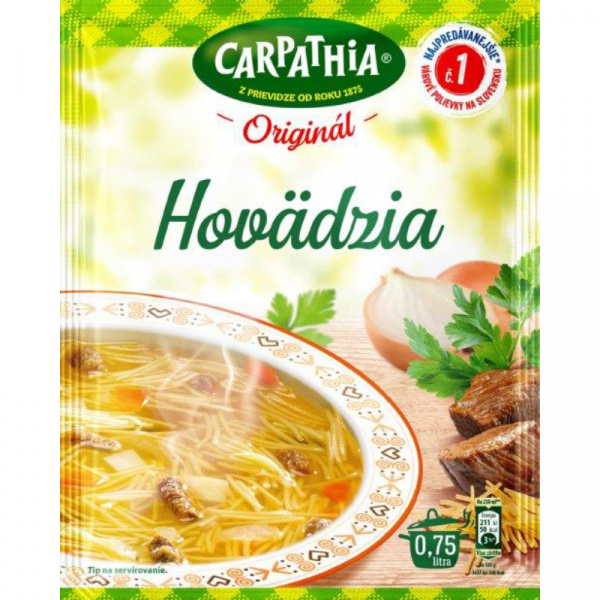 POLIEVKA HOVÄDZIA ORIGINÁL 44g CARPATHIA