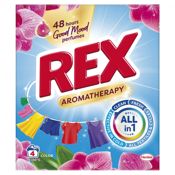 PRÁŠOK PRACÍ REX AROMATHERAPY ORCHID 4PD