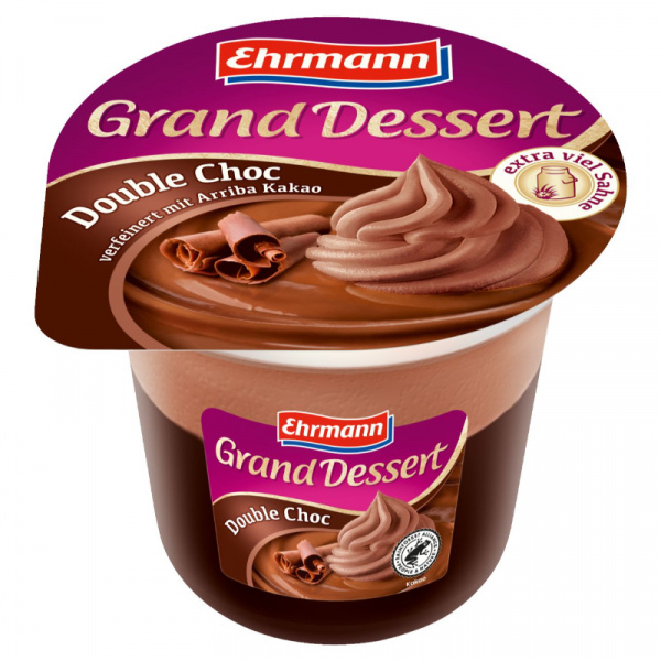 PUDING ČOKOLÁDOVÝ DEZERT 190g GRAND DESSERT DOUBLE CHOC EHRMANN PUDING ČOKOLÁDOVÝ DEZERT 190g GRAND DESSERT DOUBLE CHOC EHRMANN
