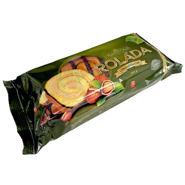 ROLÁDA LIESKOVO-ORIEŠKOVÁ ZDOBENÁ 250g ROLÁDA LIESKOVO-ORIEŠKOVÁ ZDOBENÁ 250g