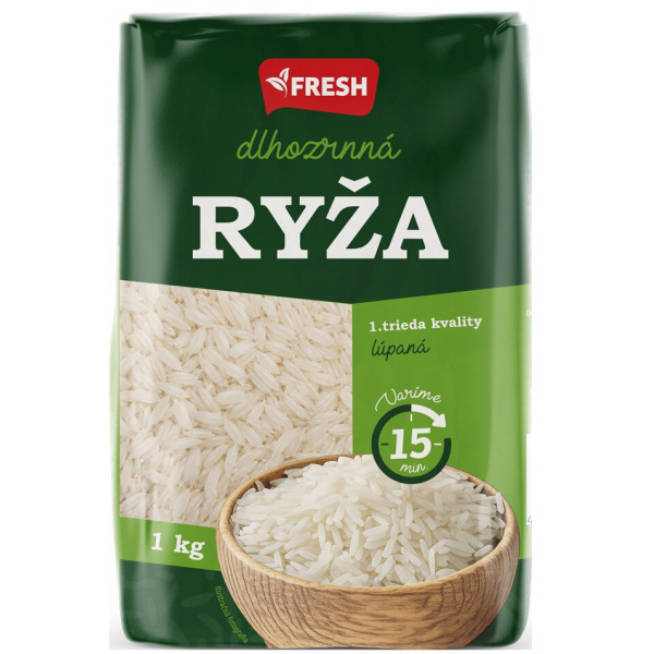 RYŽA DLHOZRNNÁ 1kg FRESH RYŽA DLHOZRNNÁ 1kg FRESH