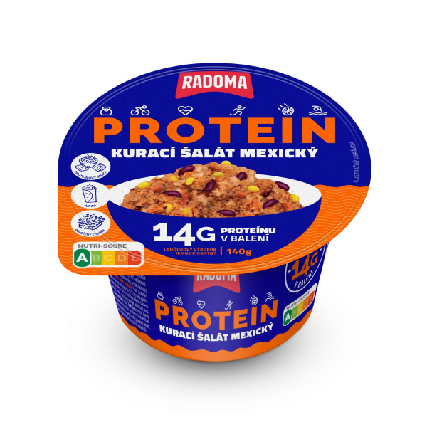ŠALÁT KURACÍ MEXICKÝ PROTEIN 140g RADOMA RYBA ŽILINA