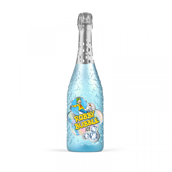 ŠAMPANSKÉ DETSKÉ ROBBY BUBBLE PREMIUM ICE BLUE 0.75l
