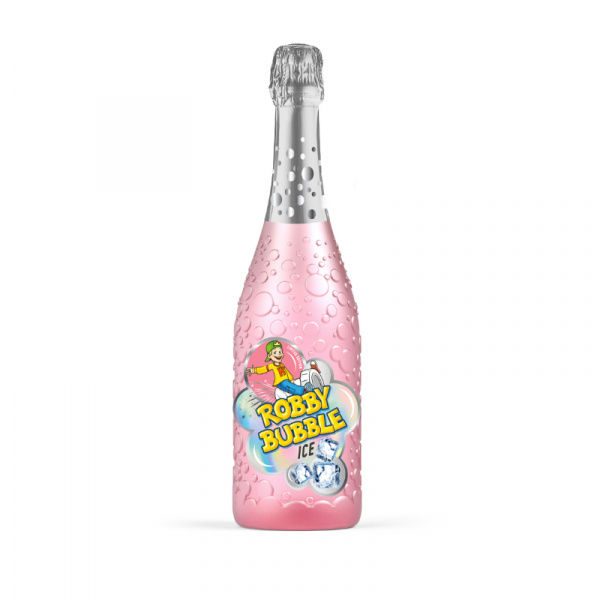 ŠAMPANSKÉ DETSKÉ ROBBY BUBBLE PREMIUM ICE PINK 0.75l