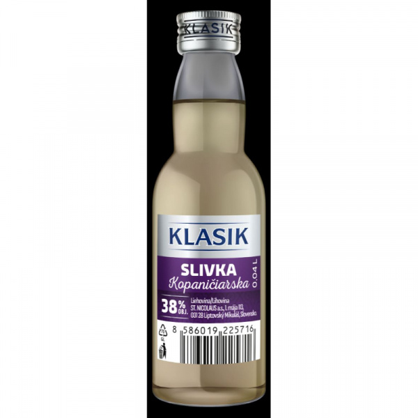SLIVKA KOPANIČIARSKA 38% 0.04l KLASIK NICOLAUS