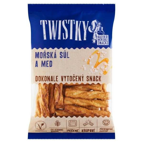SNACK SLANÝ TWISTKY PEČENÉ & MORSKÁ SOĽ-MED 160g SNACK SLANÝ TWISTKY PEČENÉ & MORSKÁ SOĽ-MED 160g