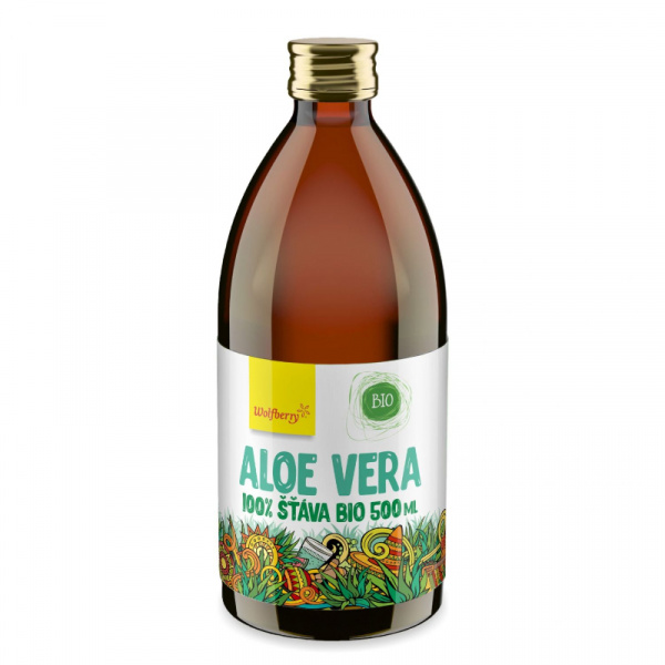ŠŤAVA BIO 100% ALOE VERA 0.5l WOLFBERRY SKLO ŠŤAVA BIO 100% ALOE VERA 0.5l WOLFBERRY SKLO